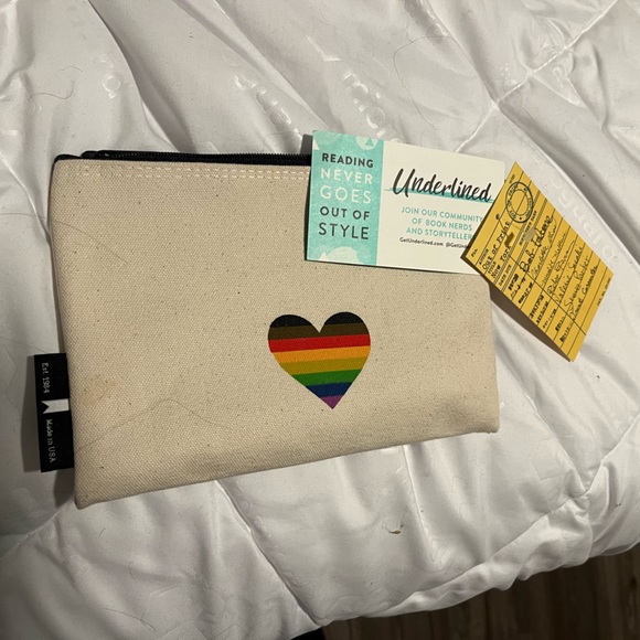 Rainbow Book Nerd Pencil Case - Picture 3 of 3